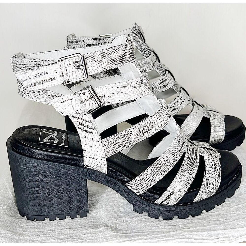 Dirty Laundry Silver Fun Stuff Heel Gladiator San… - image 5